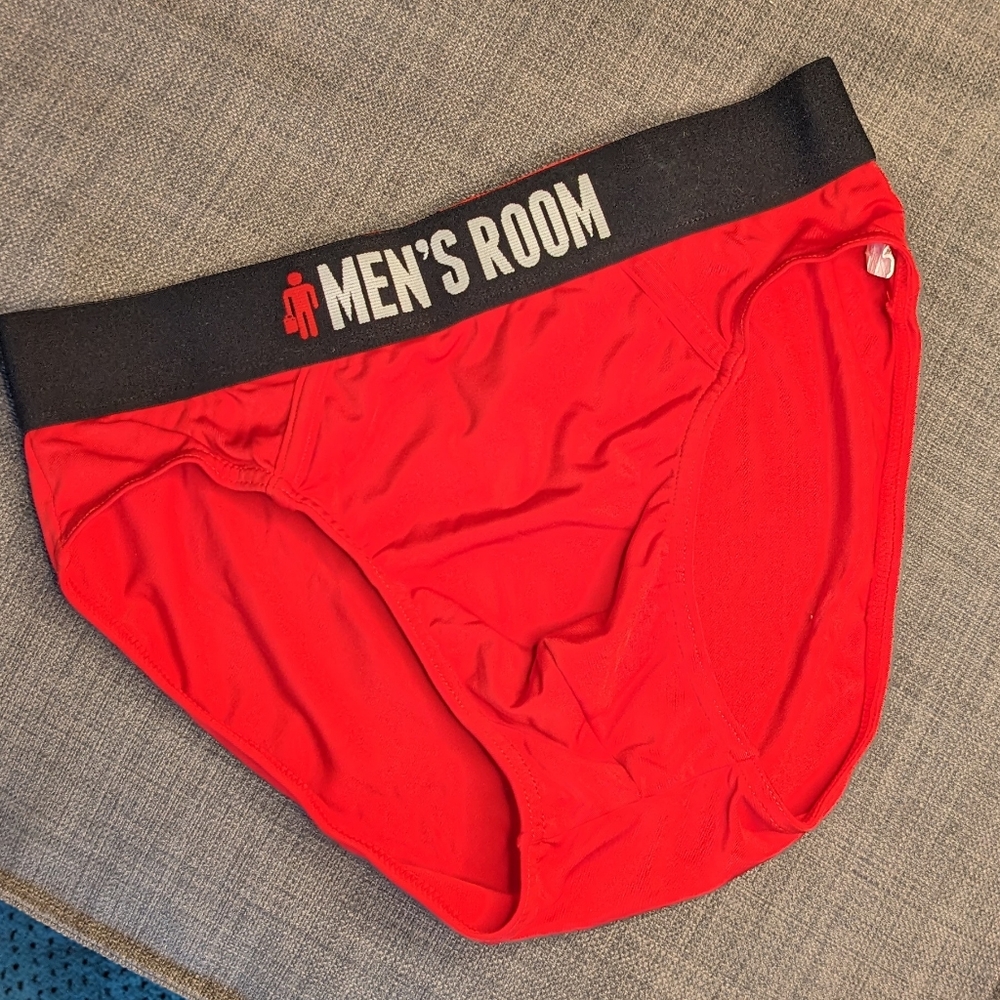 Men's red briefs